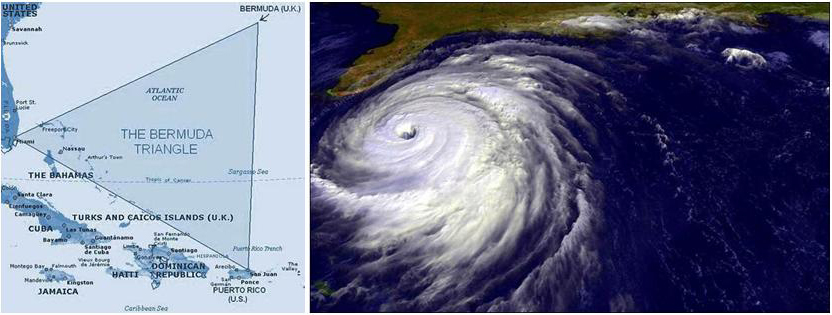 Map of the Bermuda Triangle