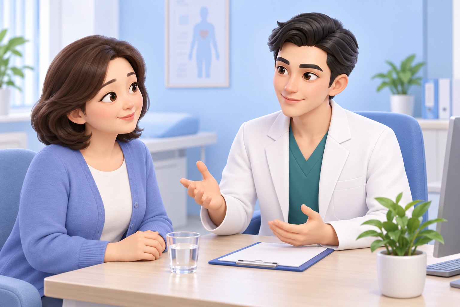 Consultation for breast reduction liposuction