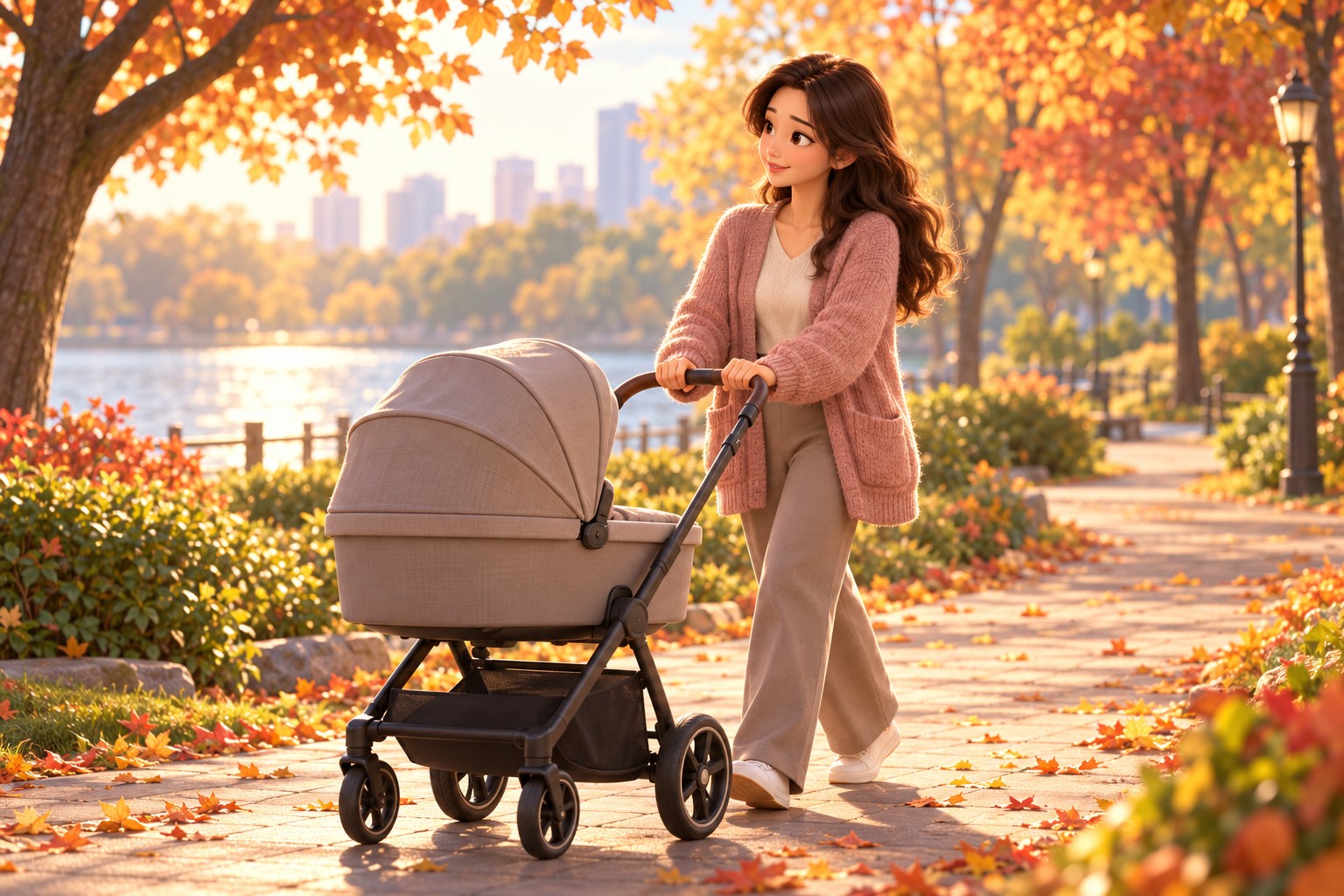 Taking a light walk during the recovery period
